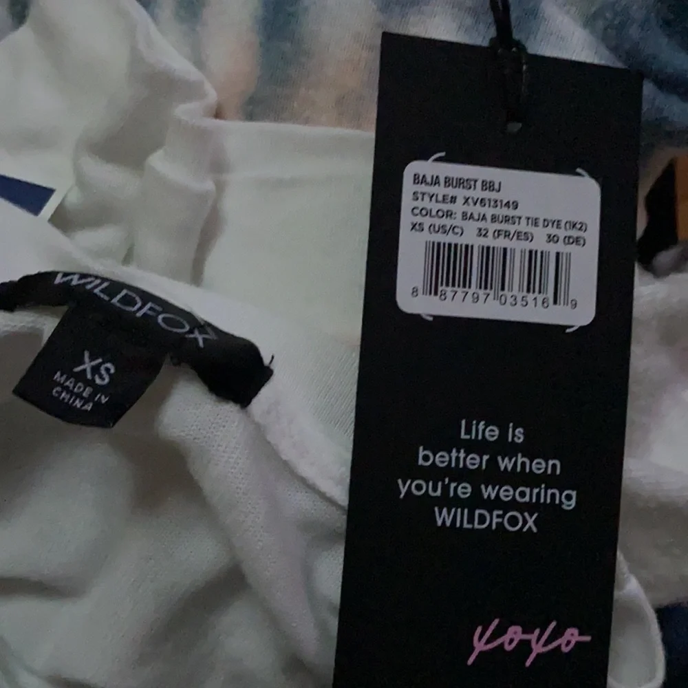 NWT Wildfox Sommers Tie-Dye Pullover Sweatshirt XS - Picture 7 of 7